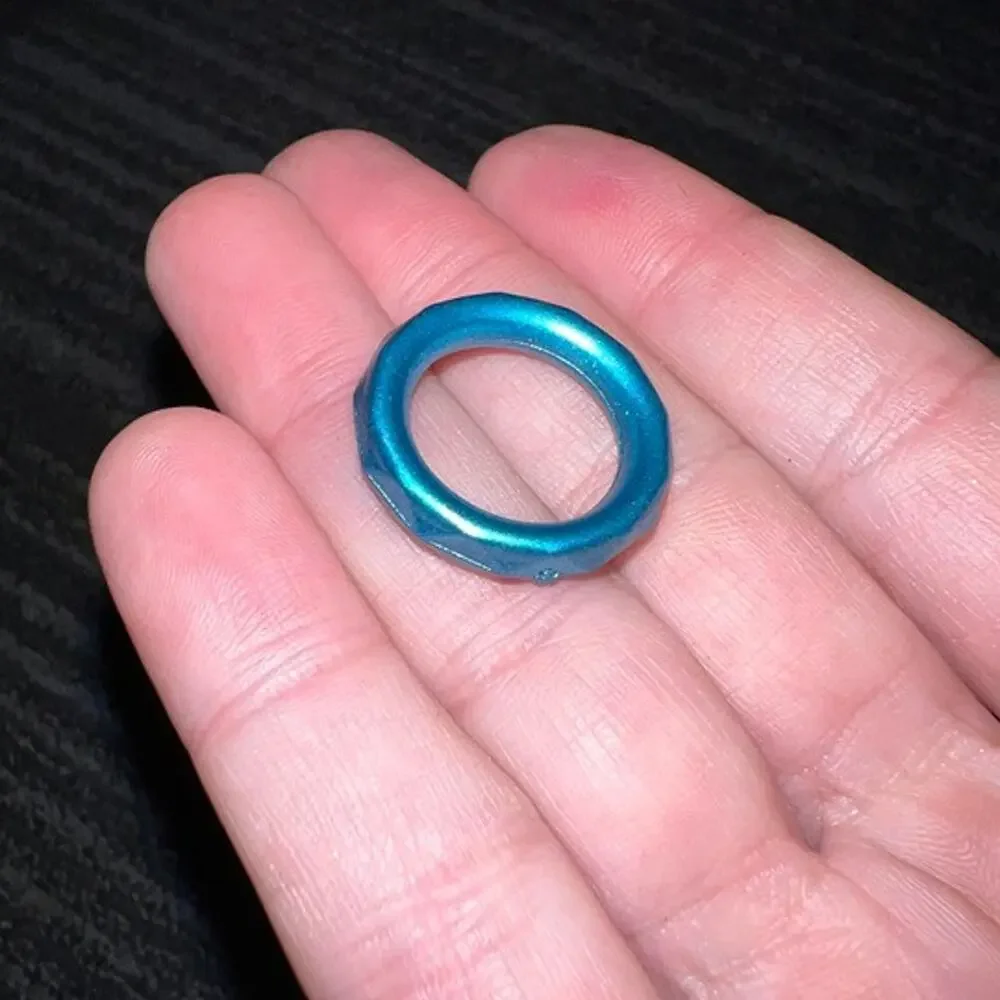 Turquoise Metallic Plastic Craft Rings | Approx. 100 Count Jewelry Making Art